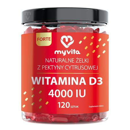 Myvita Żelki Naturalne Witamina D 4000 120 szt.-28508