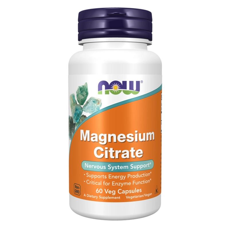 Now Foods Magnesium Citrate 60 kapsułek-28575